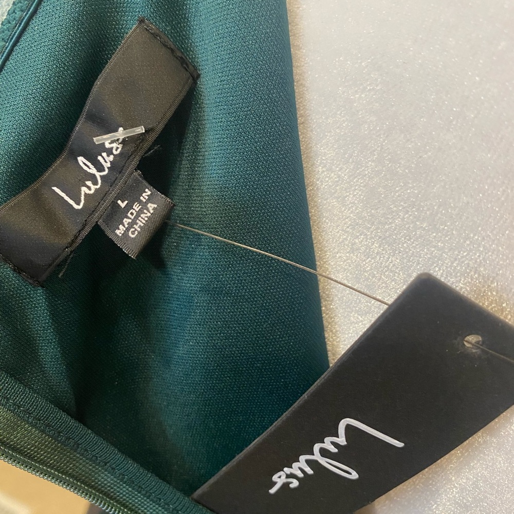 Lulu's Deep Teal Asymmetrical Dress - Picture 7 of 8